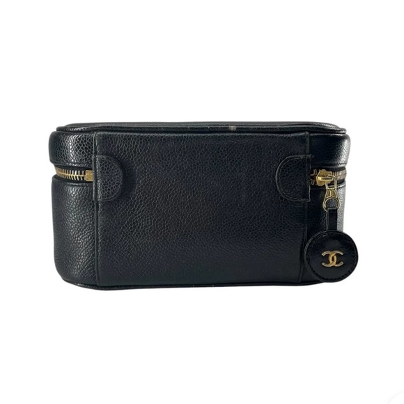 Chanel Black Leather Vanity Case - Picture 13 of 16